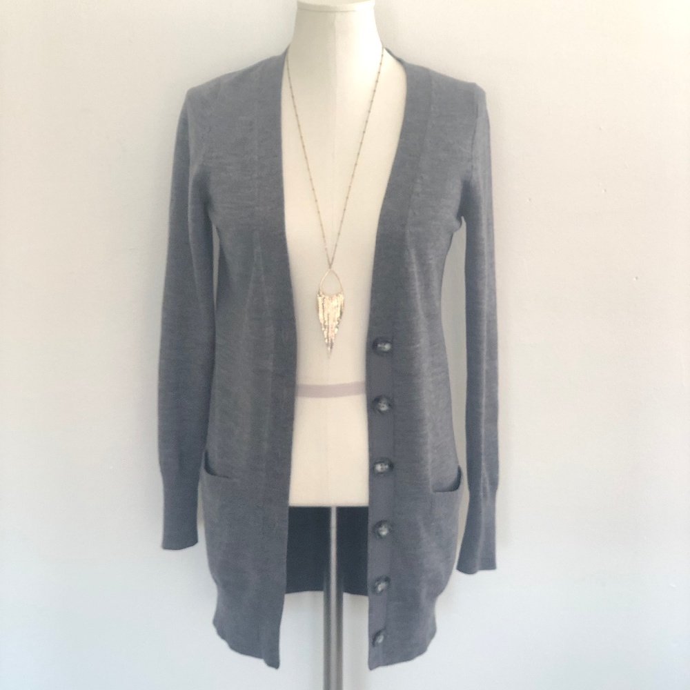 Ann Taylor Wool Boyfriend Cardigan - Size XS